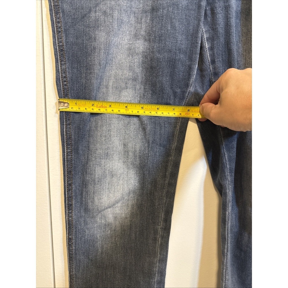 Gap Crop Slouchy Industrial Overalls Size SMALL Denim Dark Blue Jean Faded Y2K - Picture 16 of 16